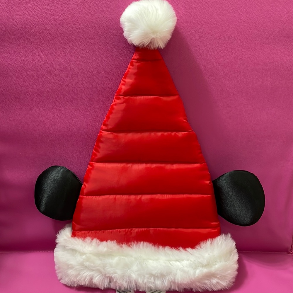 Quilted Mickey Mouse Santa Hat